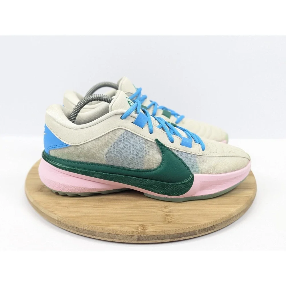 Nike‎ Mens 8 Giannis Immortality 3 Basketball Shoes White Green Pink Sneakers